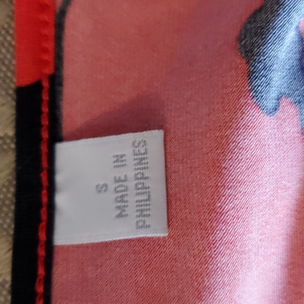 NEW YORK & COMPANY STRETCH BLOUSE SHIRT 3/4 sleeve S RED BLACK WOMEN'S - Picture 9 of 9
